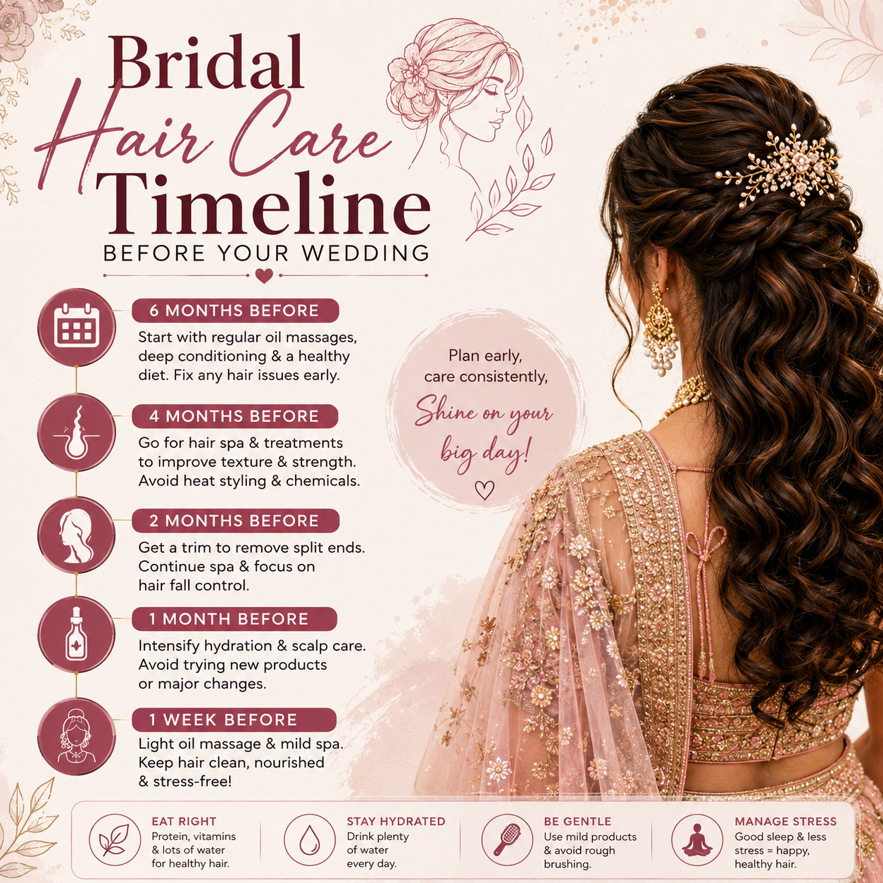 Brides to be haircare
